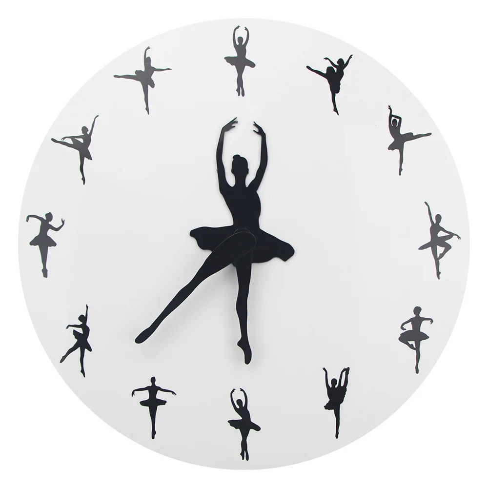 

2019 New Style Acrylic Clock Ballet Wall Clock Sitting Room Clock AliExpress Amazon Hot Sales