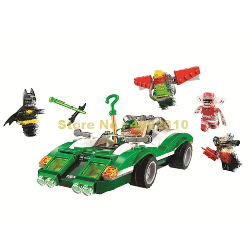 

10630 282pcs super heroes batman riddler racer bela 4 figures building block 70903 Bricks Toy