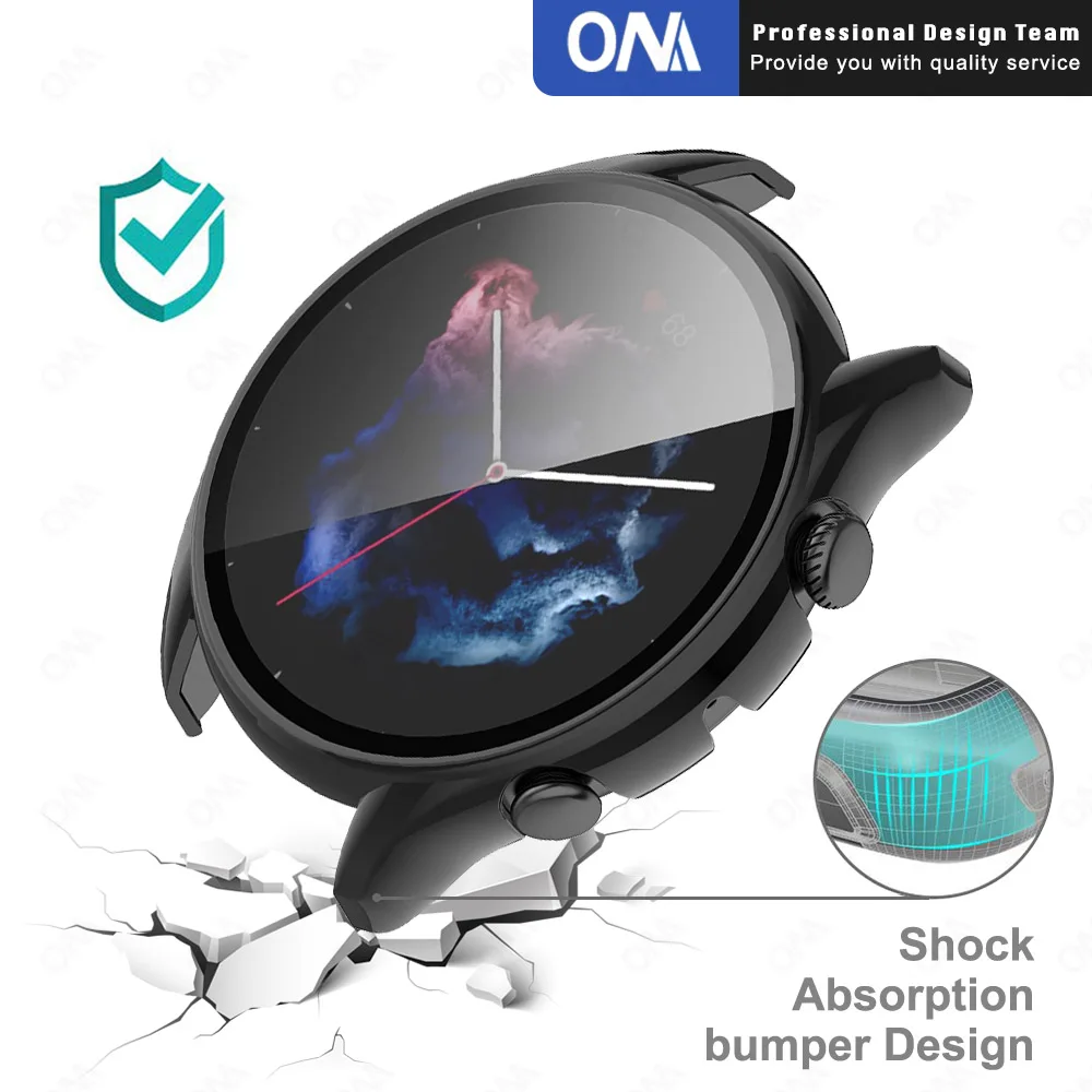 PC Protective Case + Screen Protector for Huami Amazfit GTR3 GTR 3 Pro GTS3 GTS 3 Cover with Tempered glass Smart Watch Shell