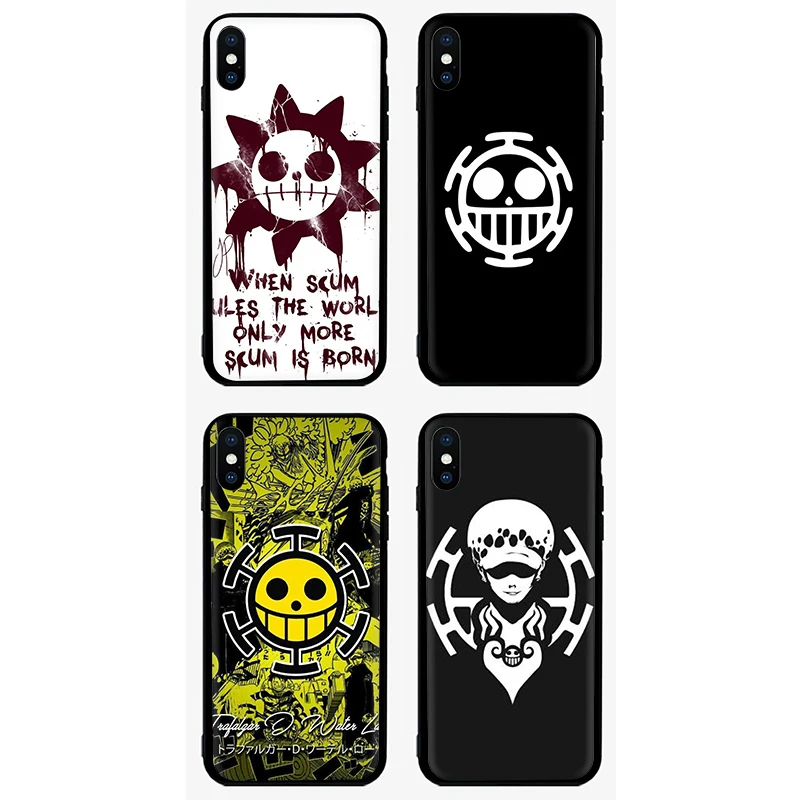 EWAU one piece Trafalgar Law логотип мягкий силиконовый чехол для телефона чехол для iPhone 5 5S SE 6 6s 7 8 Plus X XR XS 11 Pro MAX