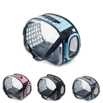 

AGYA Transparent pet bag Carry Bag Breathable Mesh Foldable Pet Travel Bag Outdoor Shoulder Bag Puppy Travel Bag