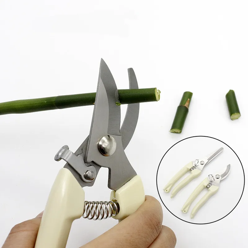 Herramientas de 17cm sometido árbol de tijera de podar de jardinería tijeras de corte de acero inoxidable herramientas Herramientas para el hogar Anti-slip