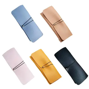 

Fashion Simple PVC Leather Soft Case Sunglasses for Women Men Eyeglasses Portable Drawstring Glasses Bag Wear Resistant