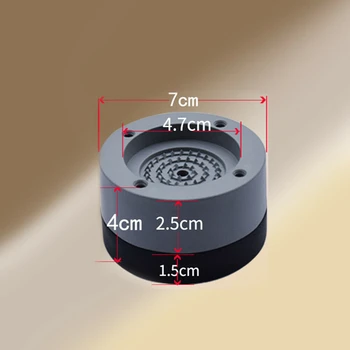 LBER 4Pcs Anti Vibration Feet Pads Washing Machine Rubber Mat Anti-Vibration Pad Dryer Universal Fixed Non-Slip Pad