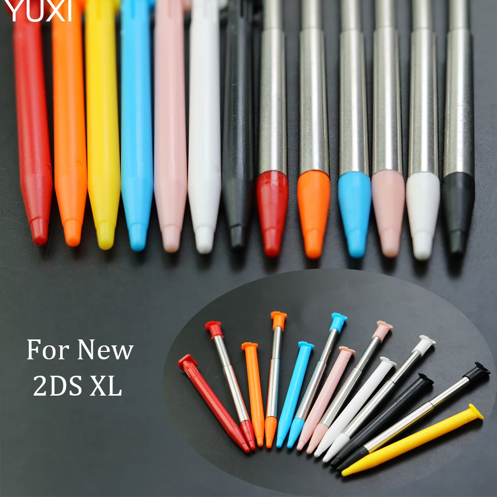 1PCS Touch Pen Metal telescopic pen & Touch pen Plastic For Nintendo New 2DS LL XL for stylus pen,touch pen