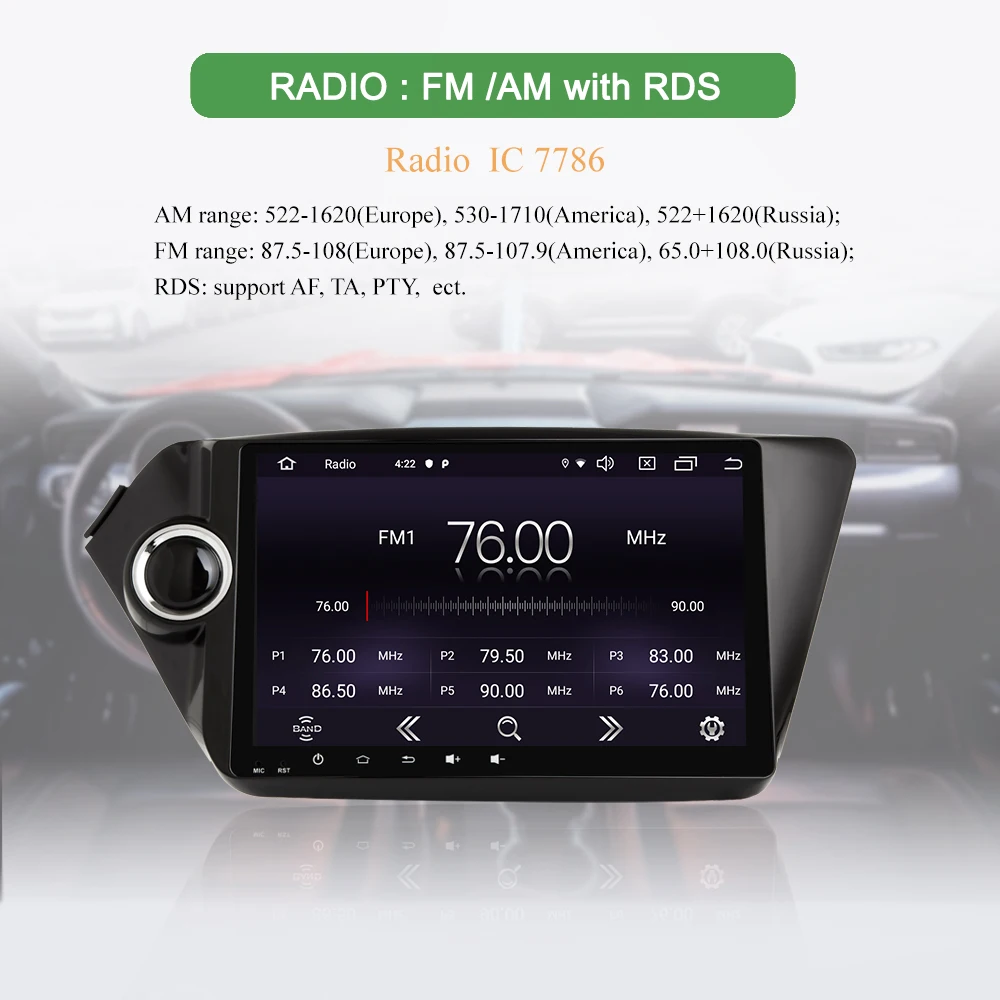 Best Bonroad 9" Android 9.0 Car Multimedia Player stereo receiver for K2 Rio 2010-2015 GPS Navigation Car Video Player Ram 2G Rom16G 2