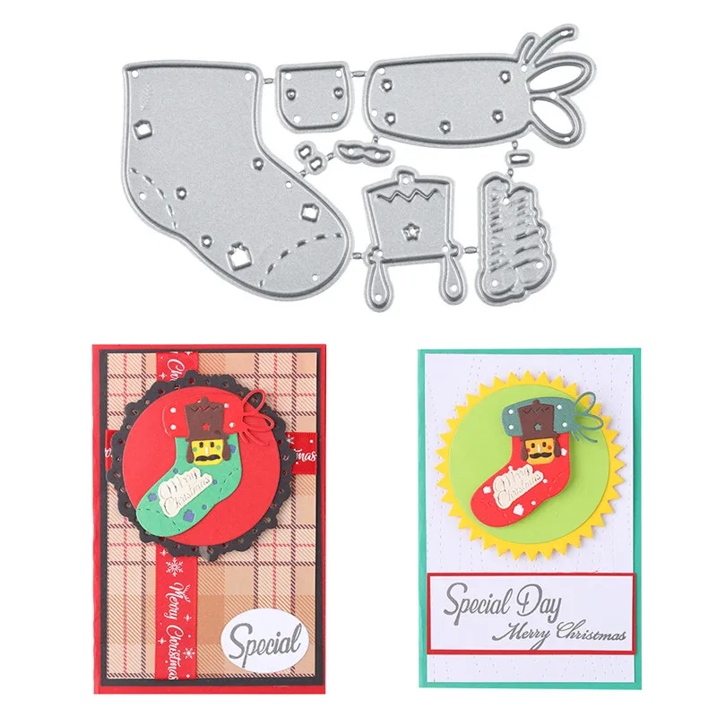 

Eastshape Christmas Socks Dies Metal Cutting Dies New 2019 for Card Making Scrapbooking Dies Embossing Cuts Stencil Craft Dies