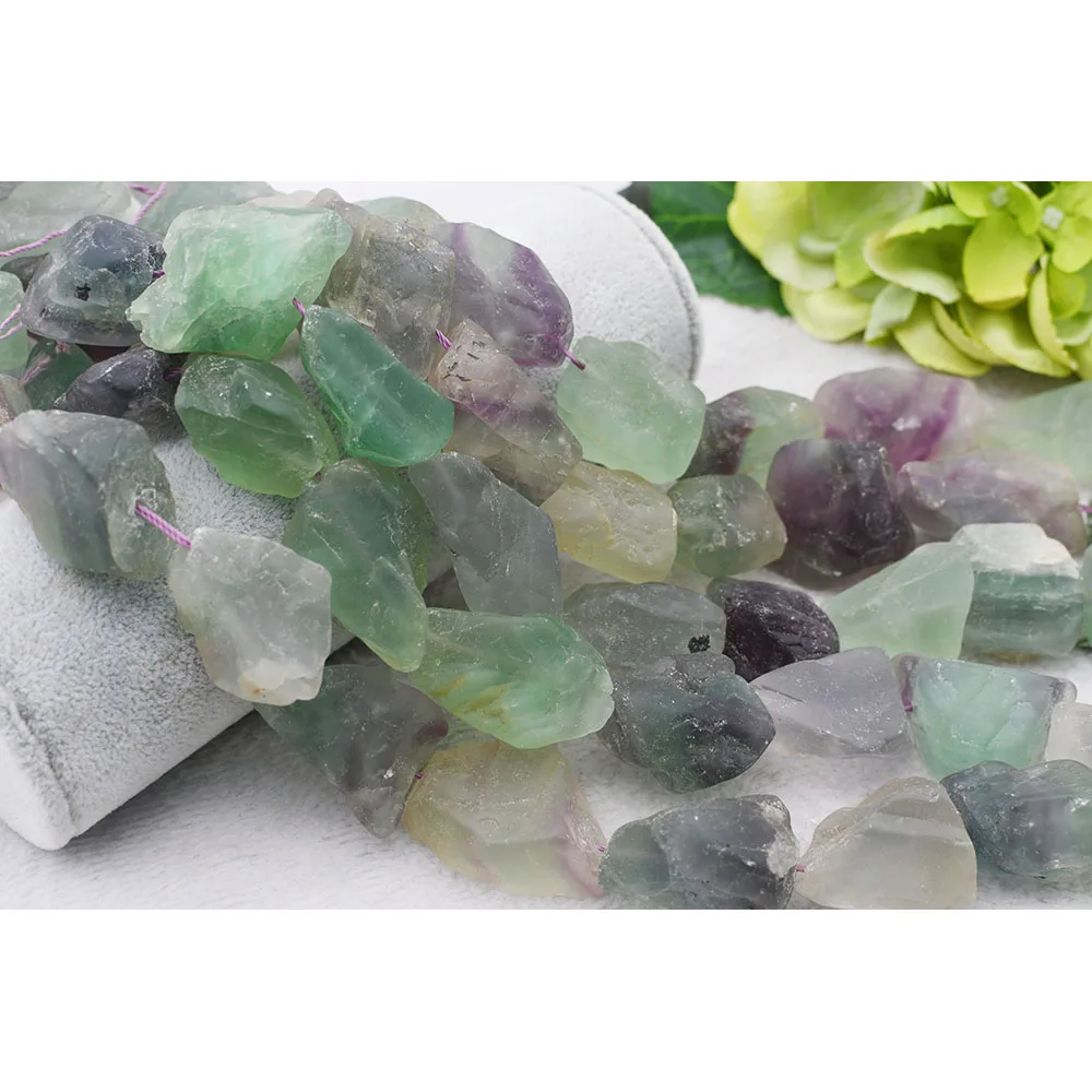 

10x14mm-12x16mm AAAAAA Natural stone Faceted Irregular shape loose beads Fluorite Crystal string beads 15" free shipping