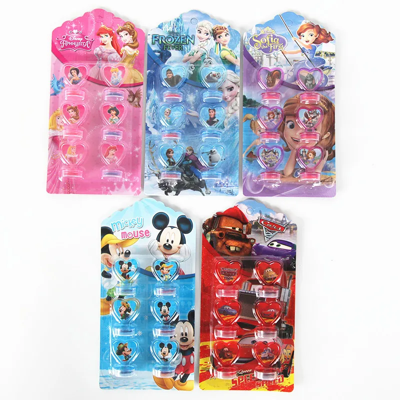 Tanio 6 sztuk/zestaw Frozen Cars Princes Sofia Mickey mouse Seal Disney Stamper