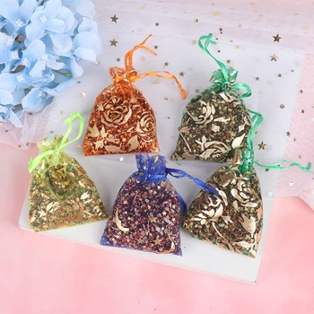 

5 Bags 6g Natural Lavender Bud Dried Flower Sachet Bag Aromatherapy Aromatic Air Refresh Scent Fragrance Car Home Office Decor