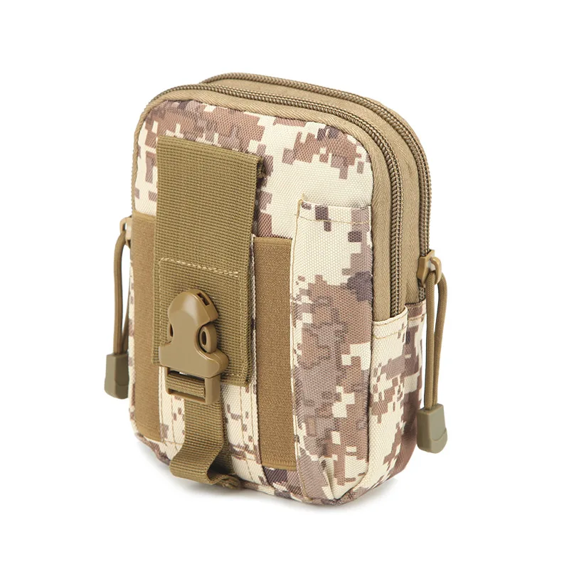 

outdoor sports Running arm bag tactical airsoft hiking camouflage 800D multi-function tactical belt molle system bag for camping