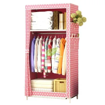 

Fashion Thick Non-woven Fabric Closet Wardrobe Storage Cabinet Assembly Simple and Easy Cloth Fabric Solid Modern