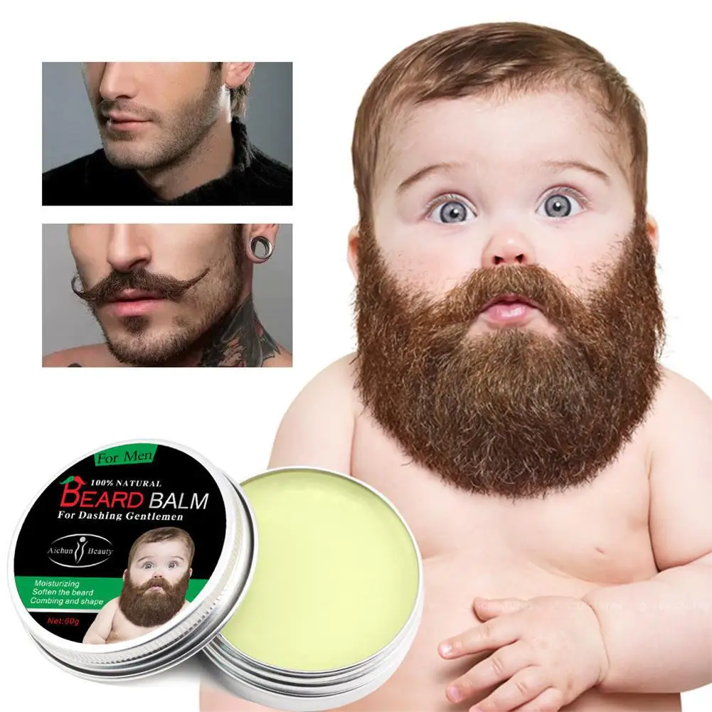 Натуральный бальзам для бороды кондиционер для бороды Профессиональный для роста бороды органический воск для усов для бороды Гладкий Стайлинг