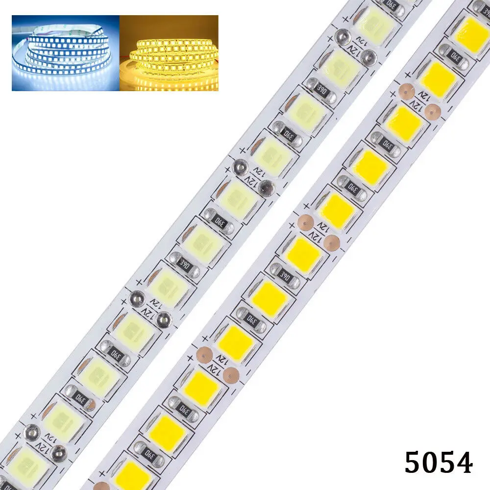 5M 5054 smd 600 LED Strip Flexible Tape string Light DC 12V 24V bright 5050 5630 