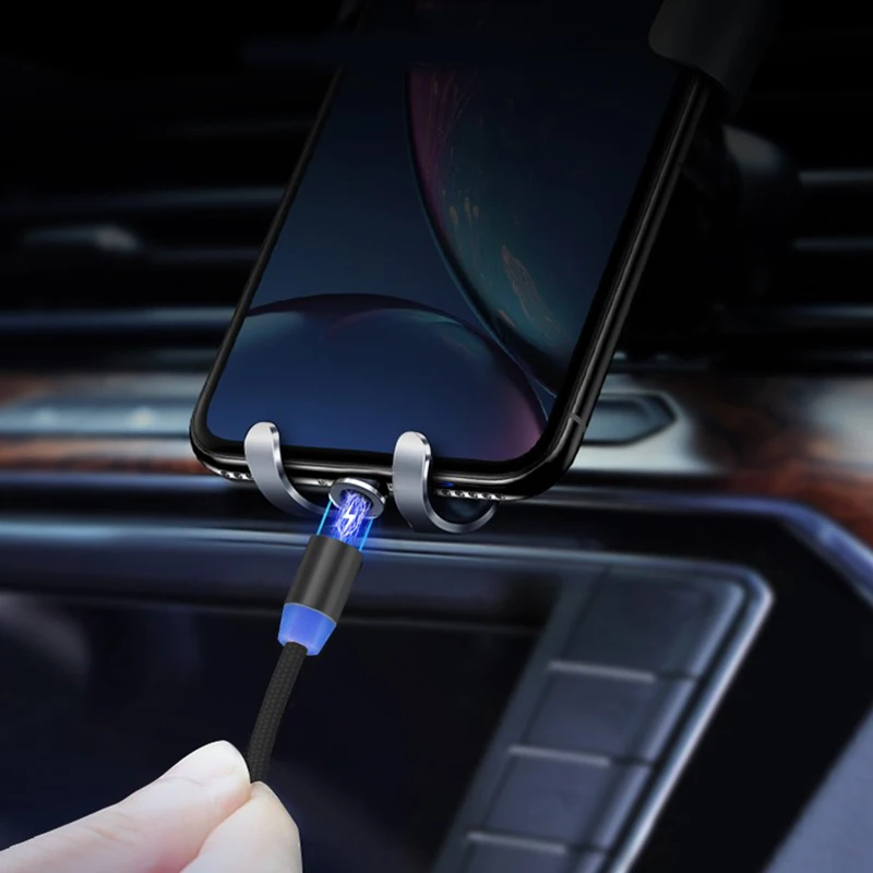 아이폰에 대 한 마그네틱 마이크로 USB 케이블 삼성 안 드 로이드 빠른 충전 자석 충전기 USB Type C 케이블 휴대 전화 코드 와이어