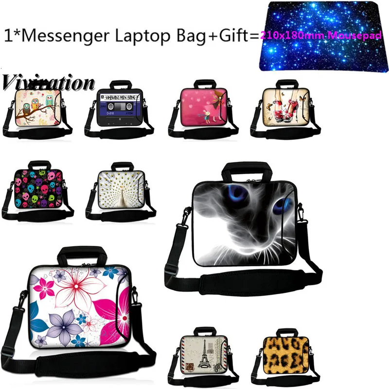

Universal 14 15 12 17 10 Notebook Bags+Mousepad For Macbook Air Pro 13 11 15 Chuwi Hi12 For Lenovo iPad Air 3 Samsung Acer Case