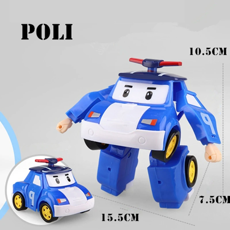 6pcs/Set Korea Toys Polis Robocar Transformation Robot Toys Car Model Anime Action Figure Toys For Children Christmas Gift venom toys