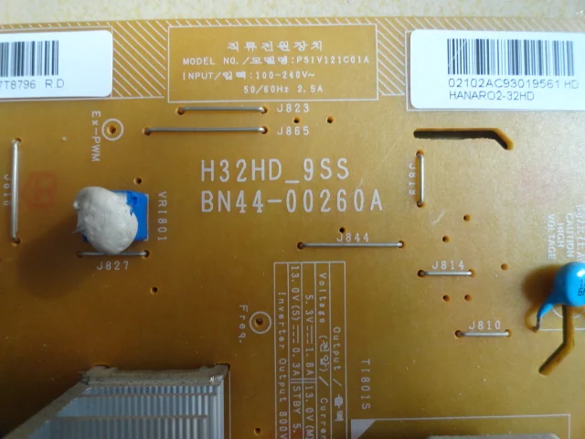 Тест хорошего качества для samgsung LA32B450C4H 32B460B2 плата питания BN44-00260A H32HD-9SS