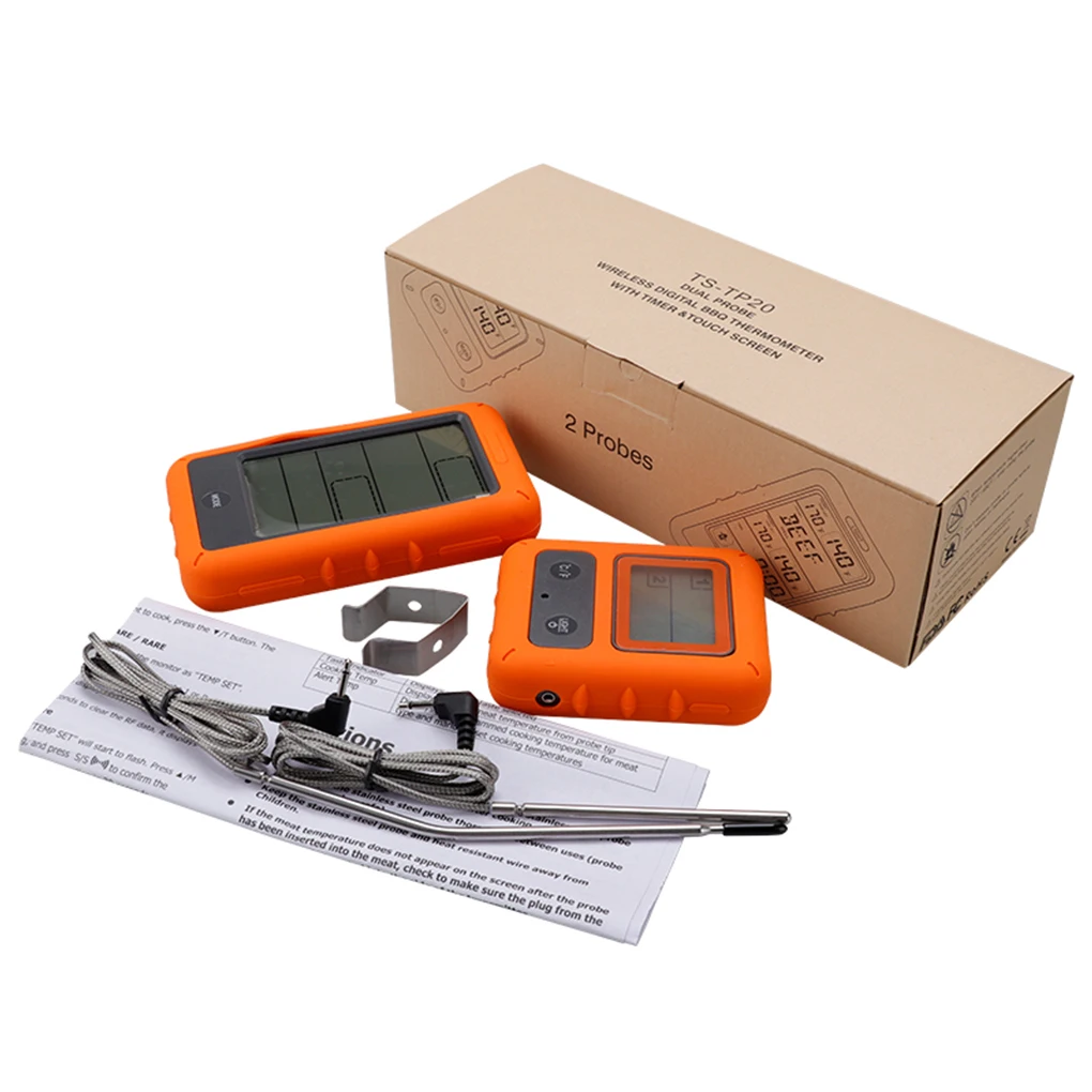 Thermomètre de cuisine sans fil TS-TP20, Test numérique de température de  la viande, four à Grill, Thermo avec sondes de minuterie, pour barbecue