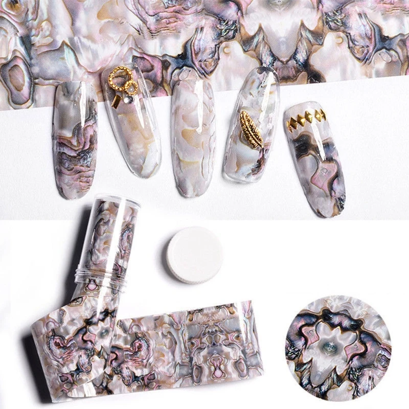 

1PC Beauty Gradient DIY Art Manicure Decoration Nail Decal 3D Shell Sticker X7YB