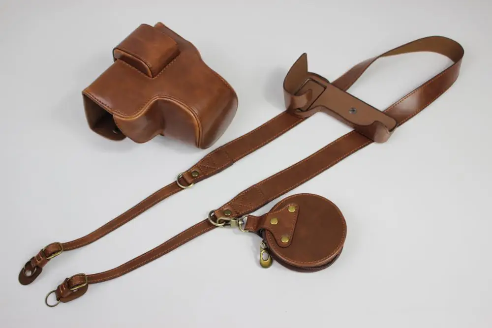 Custodia Protettiva In Pelle Pu Per Fujifilm Fuji X-S10 Xs10 Borsa Per Fotocamera Tracolla Batteria Apertura Obiettivo 15-45Mm