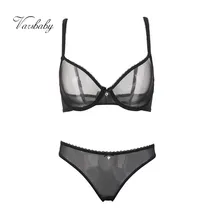 Varsbaby, ультра-тонкий комплект нижнего белья, без подкладки, сетка, кружево, сексуальный комплект нижнего белья, прозрачный, дышащий, регулируемый бюстгальтер, наборы