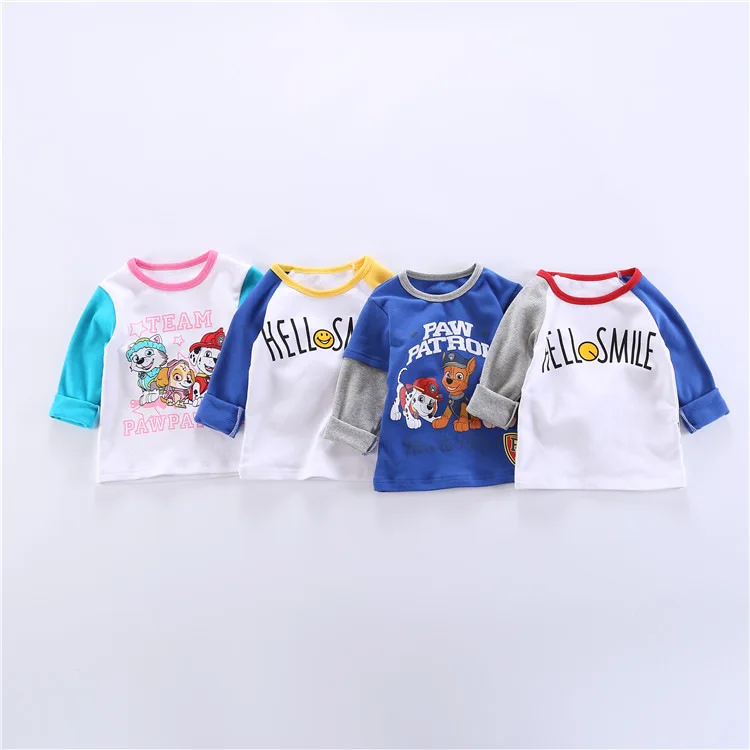CHILDREN'S Pajamas Autumn And Winter New Style Childrenswear BOY'S Girls Baby Cartoon Long Sleeve Homewear Set Two-Piece Se