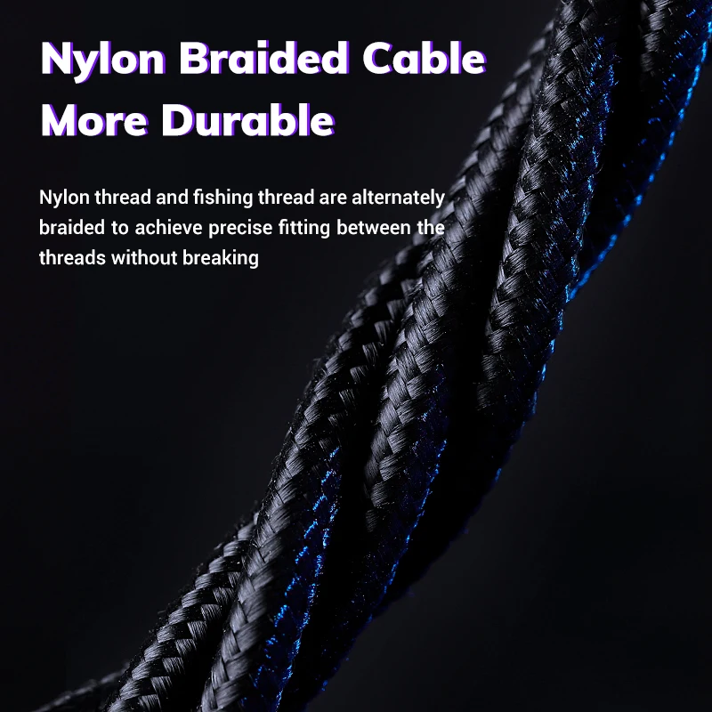 TOPK AM60 3rd Magnetic Micro USB Cable Nylon Fast Charge USB Data Cable for Xiaomi Samsung Huawei Magnetic Charging Cable