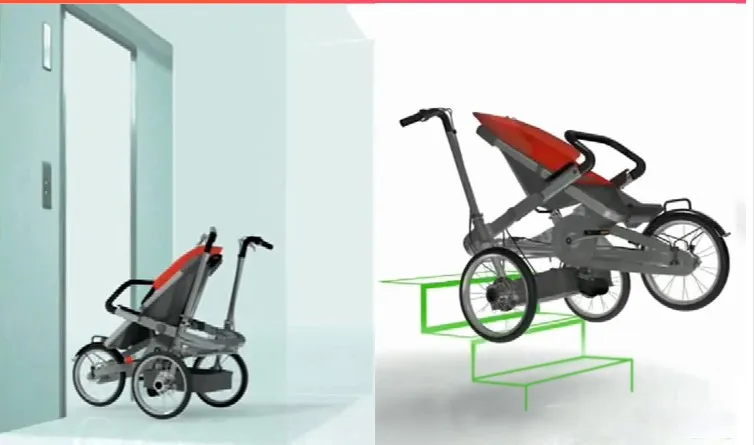 Трехколесный велосипед shimano с алюминиевой рамой и 3 скоростями для мамы и ребенка, коляска для туризма