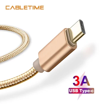 

Cabletime USB Type C Cable Fast Charging Data Cable for Samsung Galaxy S9 Plus Note 9 Xiaomi Huawei one plus USB C cable N051