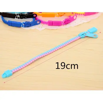 

12pcs Friendship Fidget Zipper Bracelets 7.5 Inches Sensory Toys Bulk Set Y4QA