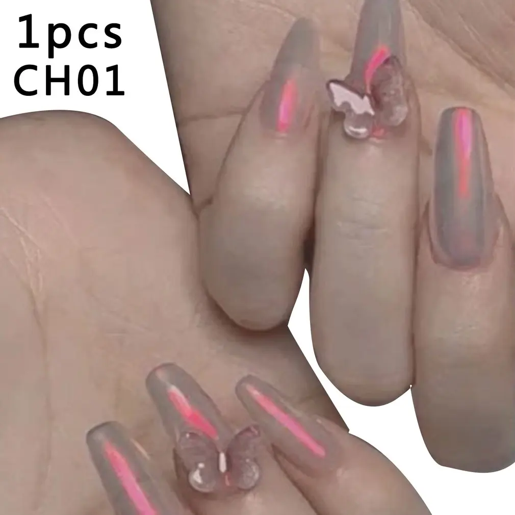 

12 color Ice Transparent Fashion Mirror Mermaid Powder Nail Chrome UV Gel Pigment Magical Dust Powder Laser Nail Art Decorations