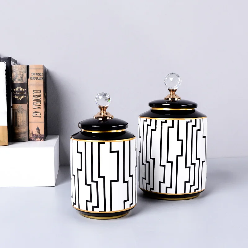 

Home Decoration Handmade Exquisite Ceramic Jar Vase Flower Arranging Flower Pots Decor Mumluk Storage Box Fornasetti