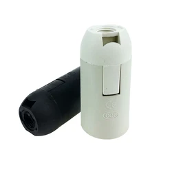 10pcs E14 LS0010 Plastic Screw Lamp Base Plug Connector Accessories Bulb Holde Fit for E14 Screw Bulb Various Lighting Fixtures