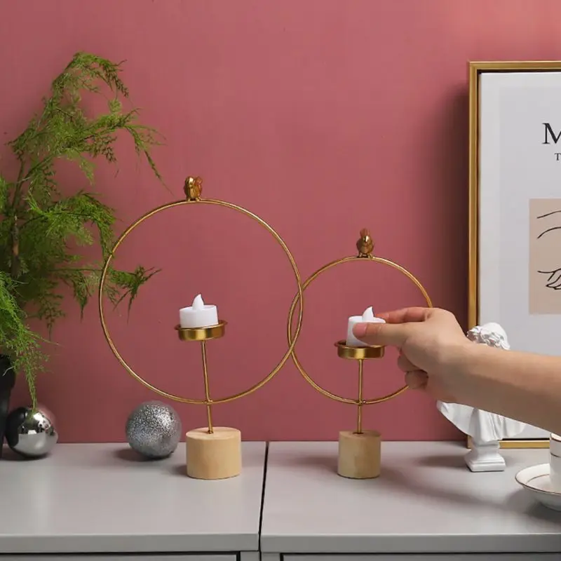 Модный 3D геометрический подсвечник Металлическая Птица настенный подсвечник для дома Свадебные декоративные украшения на вечеринку