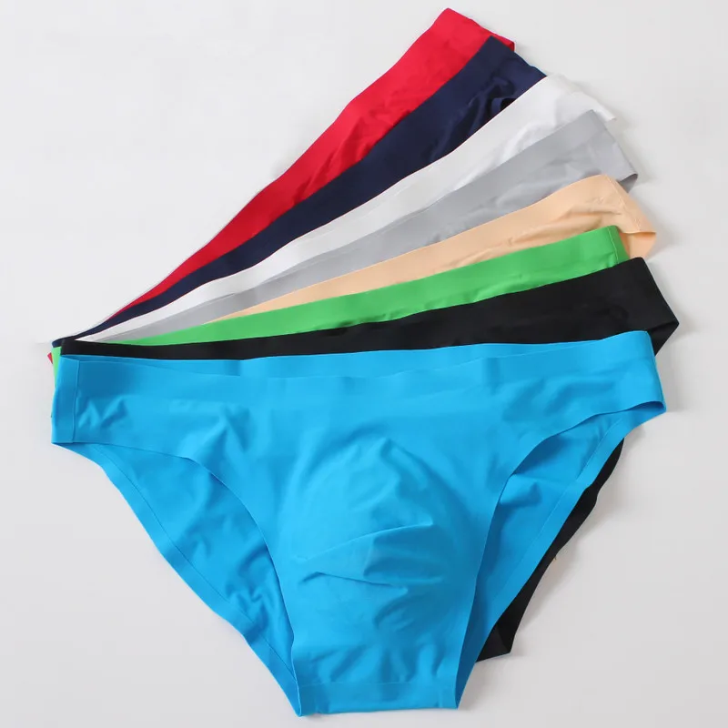 2020 Fashion Ice Silk Man Sexy Hipster Penis Pouch Mini Briefs