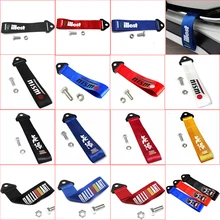 JDM Racing Car Ropes Hook Towing Car styling Tow Strap For Honda Civic TOYOTA NISSAN illest MUSTANG RALLIART