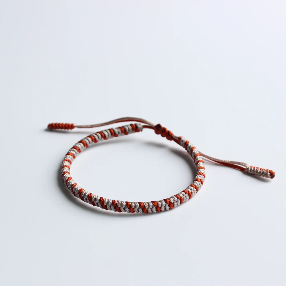 Eastisan тибетский буддийский ручной Плетеный Узелок благословенный браслет на удачу для мужчин и женщин веревочный браслет буддизм ювелирные изделия ручной работы