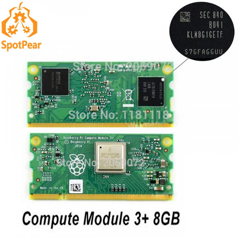 Малиновый pi compute module 3+ 8gb cm3 plus