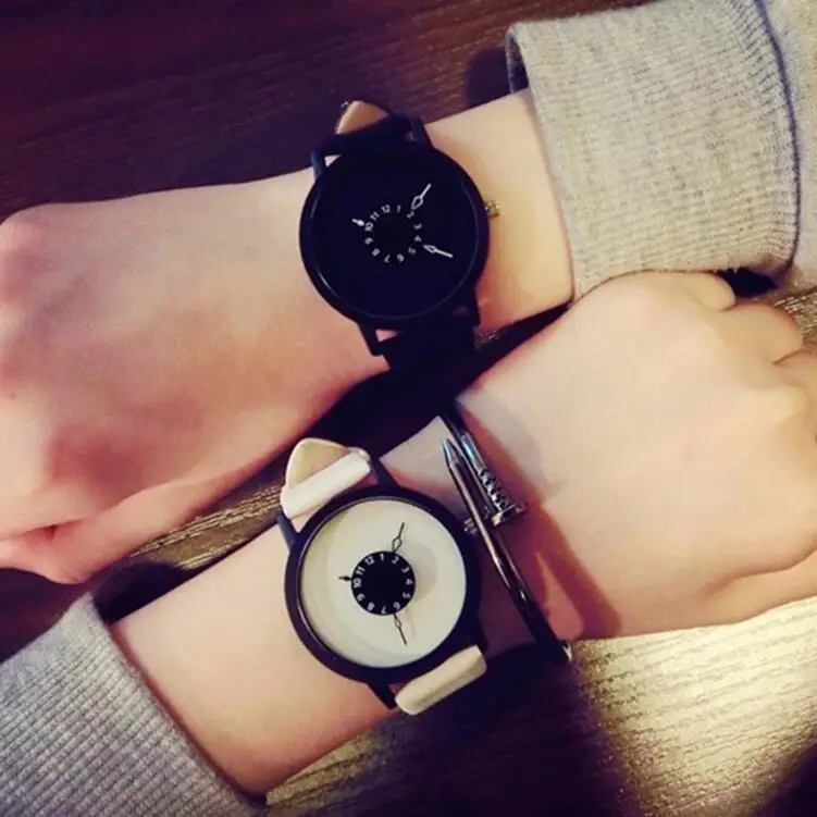 

Cool Inverted Hands Watch Women's Students Watch Couple Watch MEN'S Watch