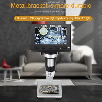 

4.3inch LCD Screen Digital Microscope Camera 10X to 600X Magnification High Definition Handheld Endoscope JDH99