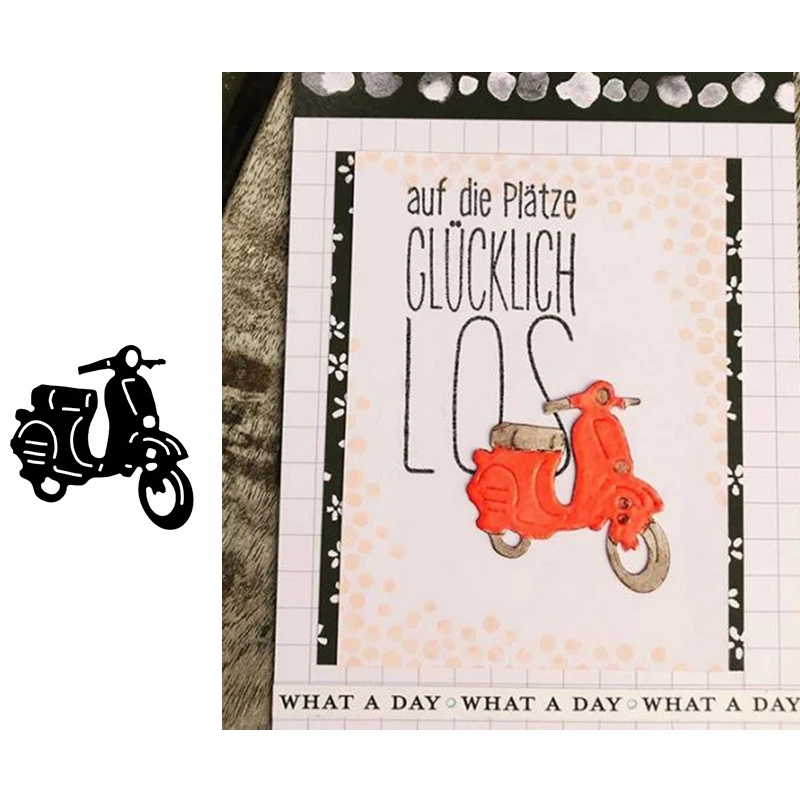 

Cool Motorcycle Metal Cutting Dies DIY Card Album Making Crafts Scrapbooking Embossing Template Cutting Dies 2019