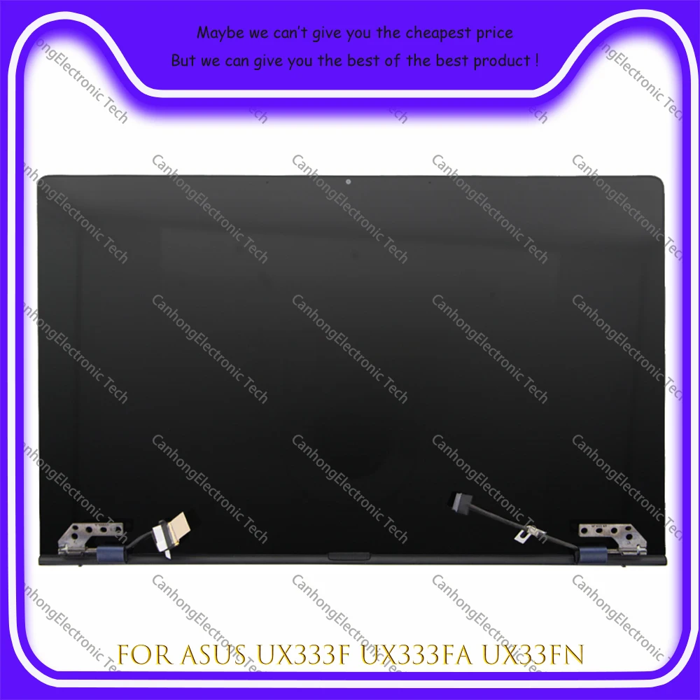 

13.3" 1920*1080 Touch Digitizer Screen LCD Full Assembly With Hinges For asus zeenbook ux333 ux333f ux333fn ux333fa