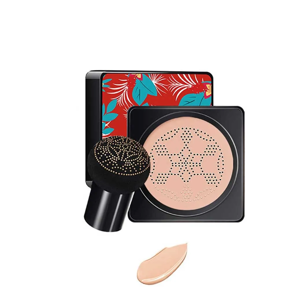 BB Air Cushion Foundation Korean Mushroom Head CC Cream Concealer Whitening Makeup Cosmetic Waterproof Brighten Face Base#ZF
