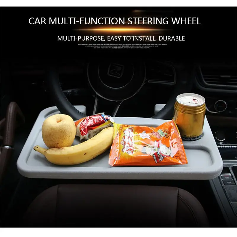  Steering Wheel Table Car Desk Coffee Holder Laptop Universal Portable Eat Tray