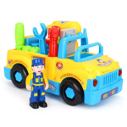 

Department of Music 789 Electric Assembly Tools Truck Splittable Handling Screw And Nut Engineering Vehicle Boy Educational DIY