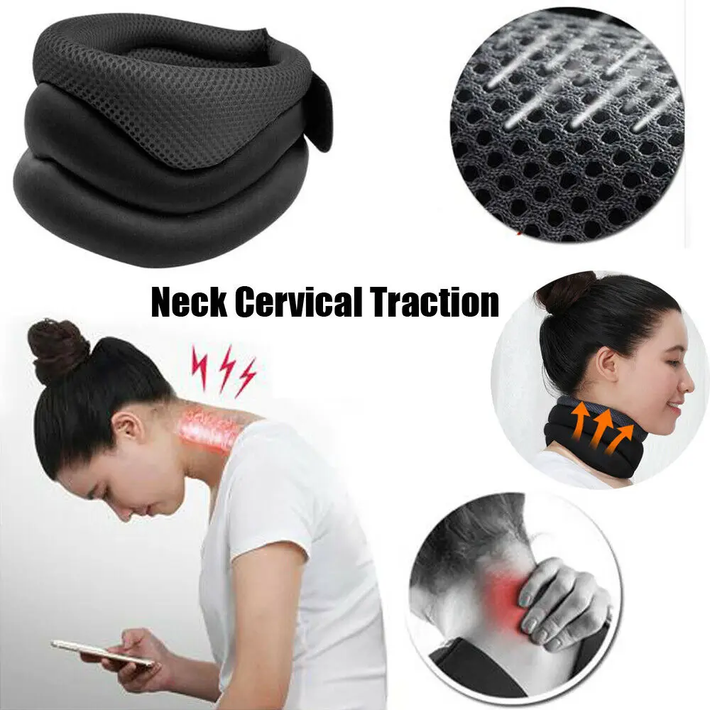 Cervical Vertebra Traction Collar Protector Belt Neck Support Brace Posture Corrector Pain Relief Neck Stretching Health Care