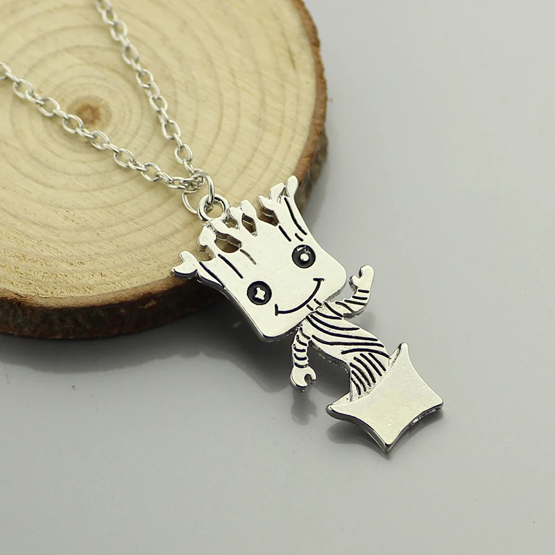 

Fashion Guardians Of The Galaxy Necklace Pendant Ancient Silver Zinc Alloy Vintage Choker Pendants Necklace Men Women Jewelry