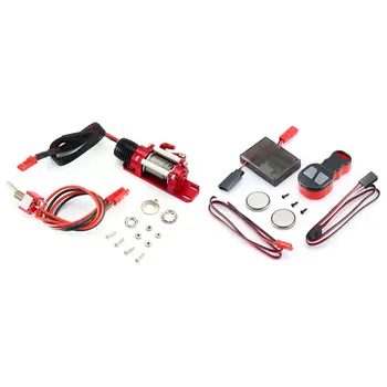 

Automatic Double Motor Simulated Winch + Wireless Remote Controller Receiver For 1/10 RC Crawler Car Axial SCX10 TRAXXAS D90 Car