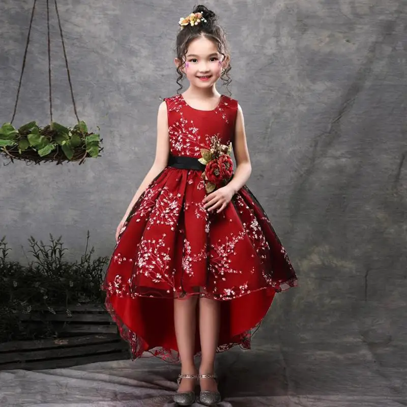От 8 до 12 лет, детское Пышное Платье-пачка с цветочным декором, модное, модное, комфортное, мягкое, без рукавов, необычное, торжественное платье